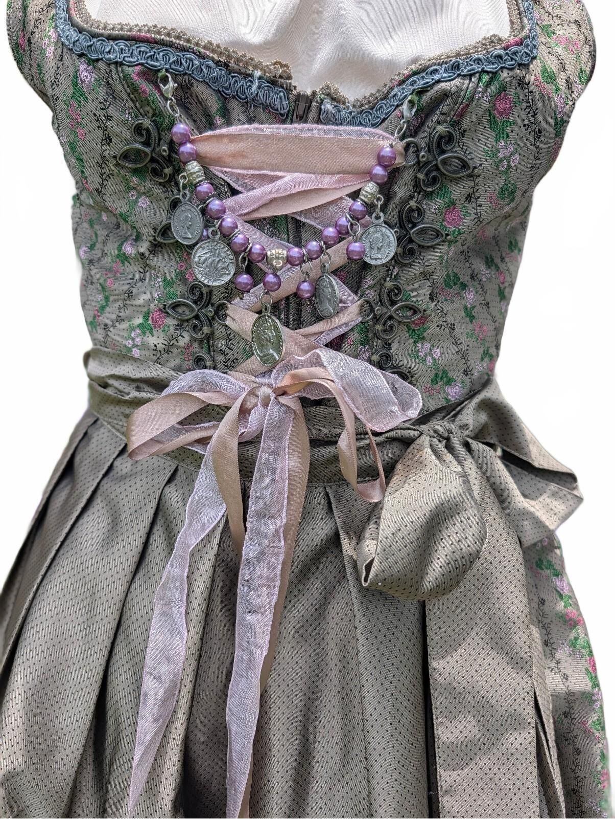 Authentic Bavarian Trachten Stockerpoint Dirndl And Matching Apron! Oktoberfest!